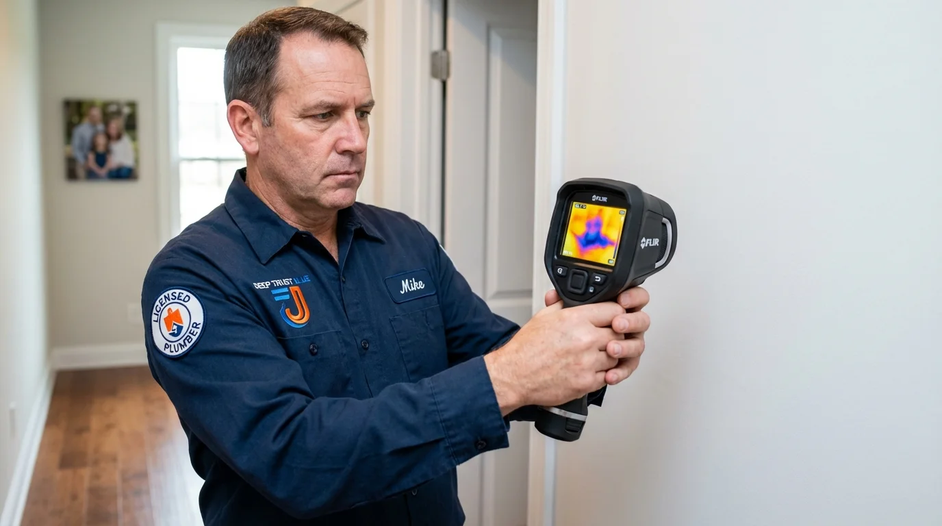 Thermal imaging leak detection by Johns Plumbing LLC in Mays Landing